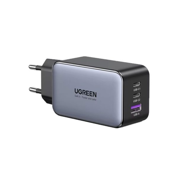 UGREEN Nexode 65W GaN Charger - Fast USB-C Charging with 3 Ports